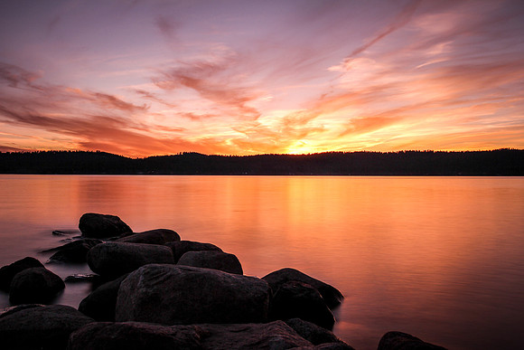 Sunset at Lake Payette, McCall, Idaho