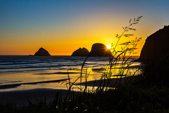 Sunset at Oceanside, Oregon